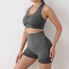 Plus-Size Athletic Vest & High-Waist Yoga Shorts Set for Women