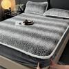 Home Carved Milk Velvet Fitted Sheet Single Piece Winter Plus Velvet Mattress Protector Cover Full Cover Bed
