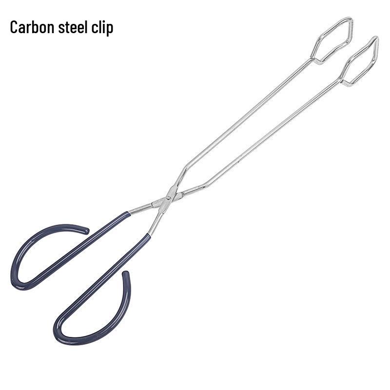 41CM Multi-Purpose Carbon Food Tongs – Bread, BBQ, and Barbecue Clips