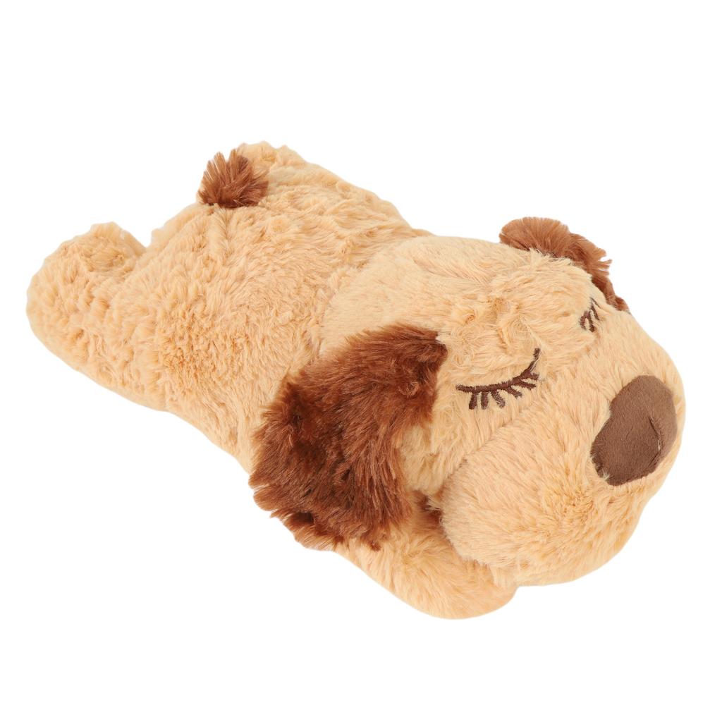 Heartbeat Puppy Toys Interactive Stuffed Animal Heartbeat Plush Toy for Pet Behavioral Sleep Calming Aid