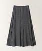 Tudment Check Maxi Skirt_Black Check