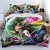 OW Overwatch Game Gamer DVA Comforter Bedding Set,Duvet Cover Bed Set Quilt Cover Pillowcase,King Queen Size Bedding Set Kids 3D