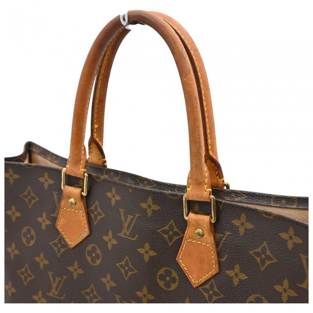 Auth LOUIS VUITTON Monogram Sac Plat Tote Bag Handbag PVC Canvas M51140 lv3622bf