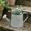 Vintage Metal Watering Can Distressed Watering Can with Long Spout Small Watering Pot for Indoor Outdoor Gardening