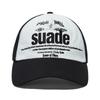 SUADE MIXED LOGO BALL CAP [WHITE]