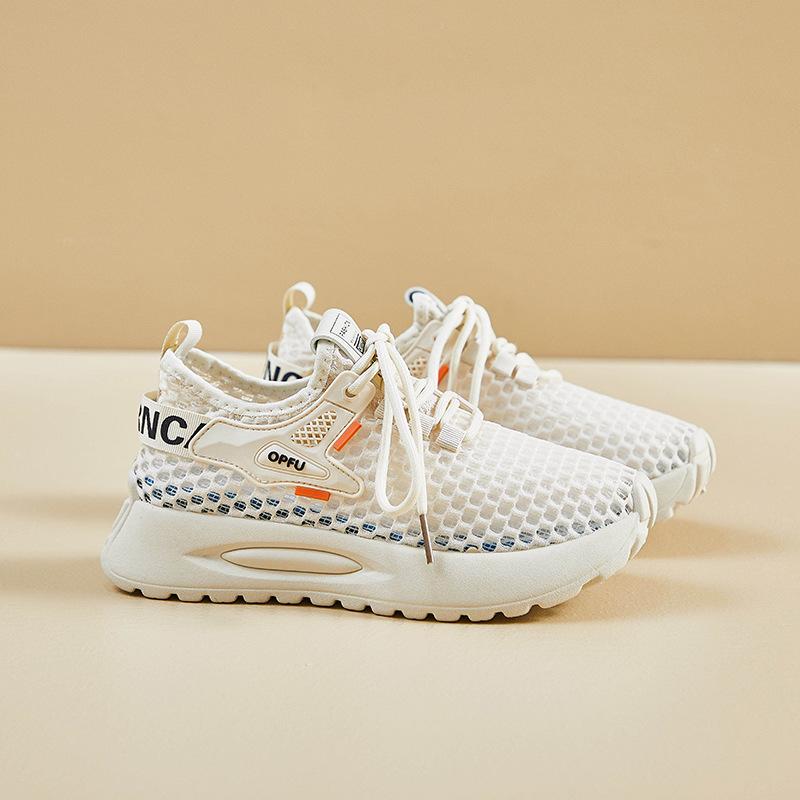 

Женские повседневные кеды на плоской подошве с перфорированной кожаной вставкой дышащие, прохладные, легкие и простые белые туфли 35 бежевый