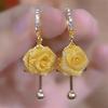 New Mesh Rose Earrings for Women, Design Stud Earrings.