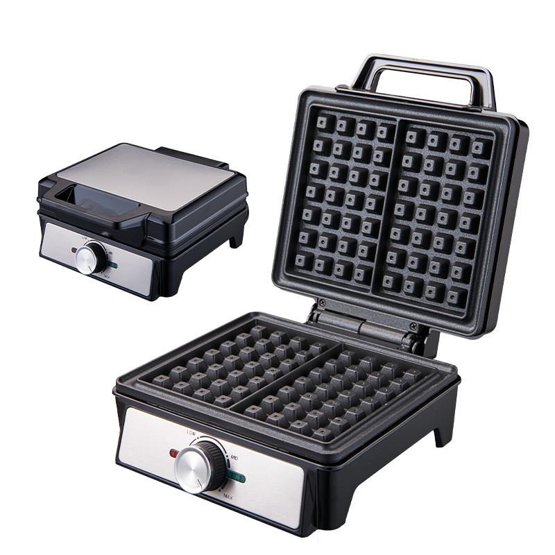 1600W Household Semi Automatic Breakfast Machine High Power Waffle Maker Double-sided heating Toaster