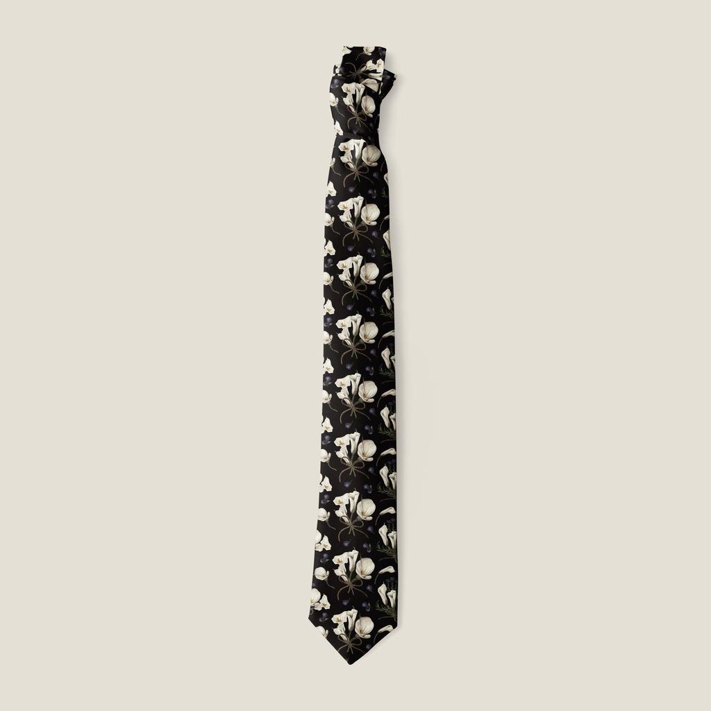 2024 Spring Original 8Cm Printed Tie Vintage Ins Men'S And Women'S Wide Edition Vintage Casual Animal Tie