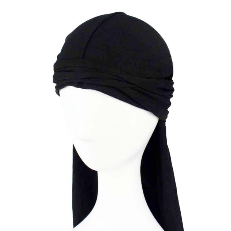 Black Mens Bandanna Sports Du Rag Scarf Rap Tie Down Band Biker Cap Wrap