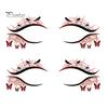 Cosmetic Transfers for Adults 2 Pairs Halloween Eye Tattoo Stickers, Waterproof Temporary Face Decals with Ghostly Decorations Pumpkin Bat Spider Web,