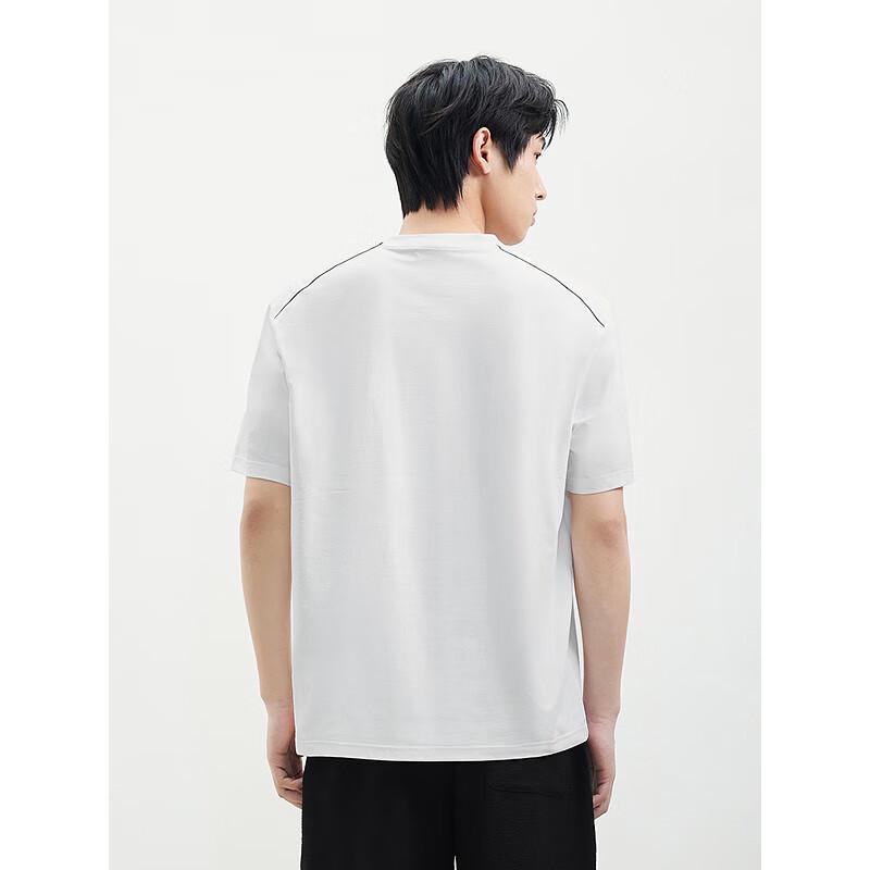 GXG Men's 2025 Summer Colorblock Round Neck T-Shirt