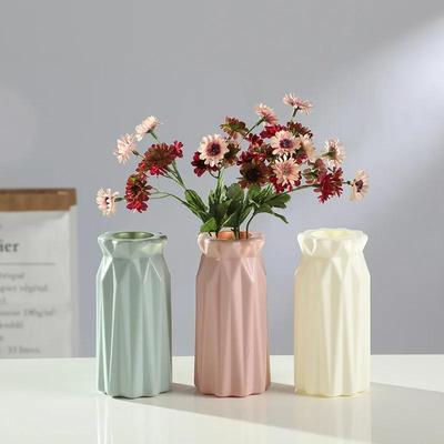 Originalidade Vaso de Plástico Branco Imitação Cerâmica Vaso de Flores Cesto de Florescimento Vasos de Flores Decoração Casa Decoração Nórdica