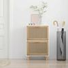 VidaXL Shoe Cabinet Shoe Organizer Storage Furniture Entrance Hall Living Room White 52x25x80 Cm Wood 345645