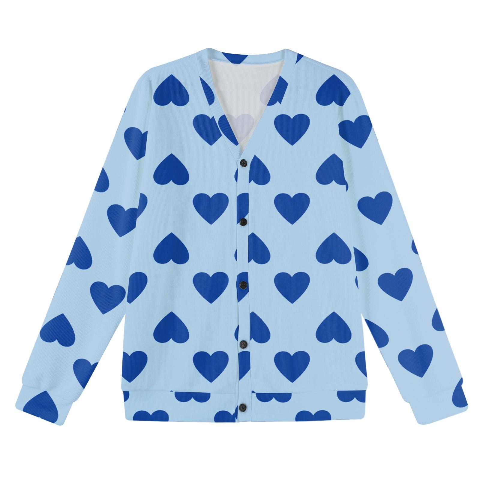 

Мужская повседневная однобортная модная куртка-кардиган на пуговицах с длинными рукавами XL синий