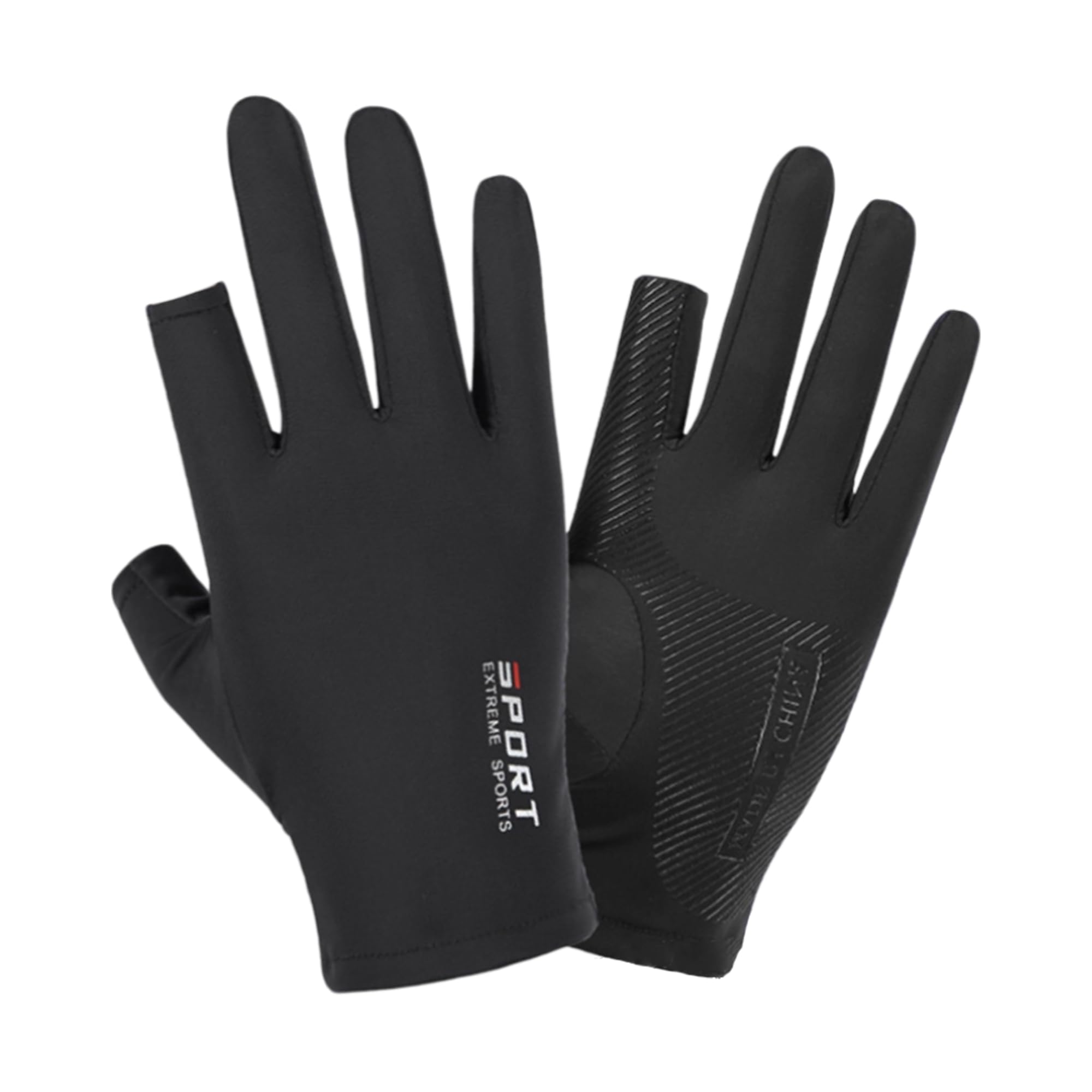 

DEVENTORZ Fishing UV Sun Lightweight Design for Outdoor Sports Gloves, Two-Finger, Protection, Non-Slip, Breathable, Protection, Unisex, Comfortable,