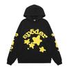 Felpa Oversize Unisex con Stampa di Lettere Metallizzate Stile Hip Hop Felpa in Cotone Uomo Abbigliamento Casual Invernale