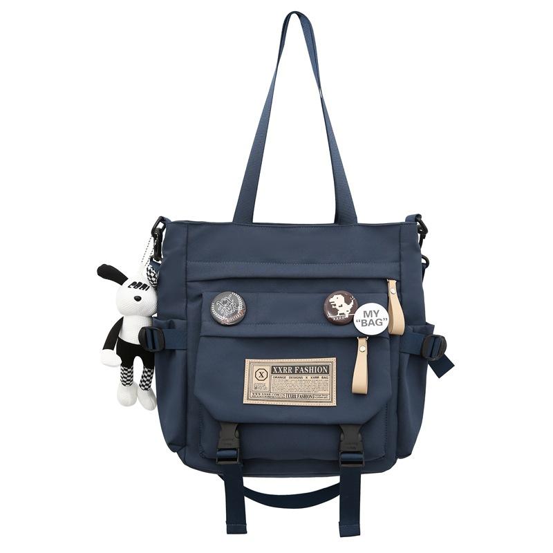 

Женская сумка через плечо большой емкости Мужская сумка через плечо Сумка для студентов Классы Книга Сумка синий