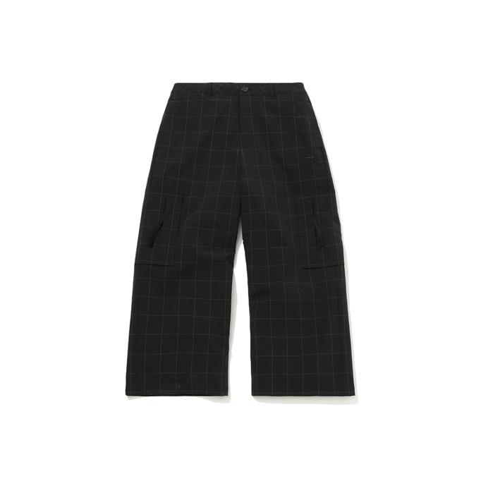 

Li Ning повседневные клетчатые брюки без застежки спереди мужские брюки черные AKXQ519-1 XXL