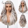 Mixed Race American Curly Lace Wig - Long, Hand-Hooked, Full Cap with Simulated Scalp for Natural Big Wave Style