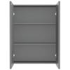 VidaXL Bathroom Mirror Cabinet 60x15x75 Cm MDF Anthracite