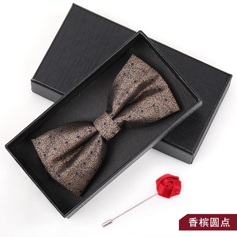 Bow Tie Men'S Wedding Groom Best Man Red Suit Shirt British Brothers Korean Bow Women'S Gift Box