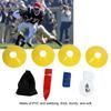 Flag Football Set 10 Spieler Football Gürtel Flaggen Set 10 Gürtel 30 Flaggen 4 Hütchen zum Spielen Rot und Gelb