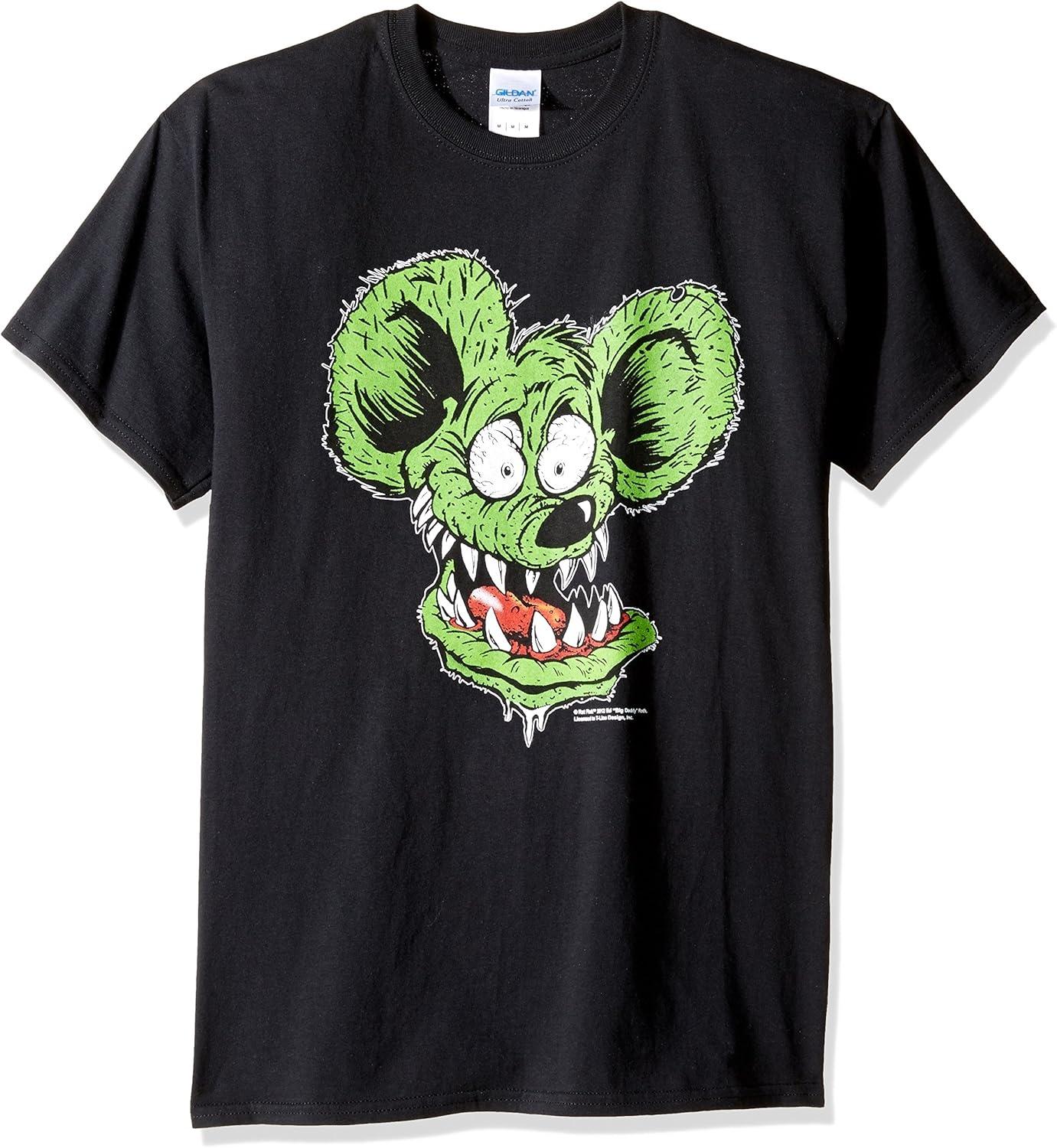 

Men s Ratfink Rat Face Graphic T-Shirt XXXXXL чорний