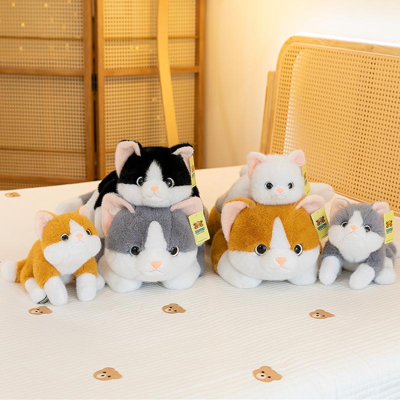 Niedliche Katze Puppe Kinder Schlafkissen Haustier Plüschtier Puppe Stoffpuppe Mädchen Weihnachtsgeschenk