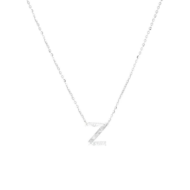 Banyan Tree S925 Silber Halskette mit englischen Buchstaben und Diamanten – Elegante und vielseitige Schlüsselbeinkette für Damen