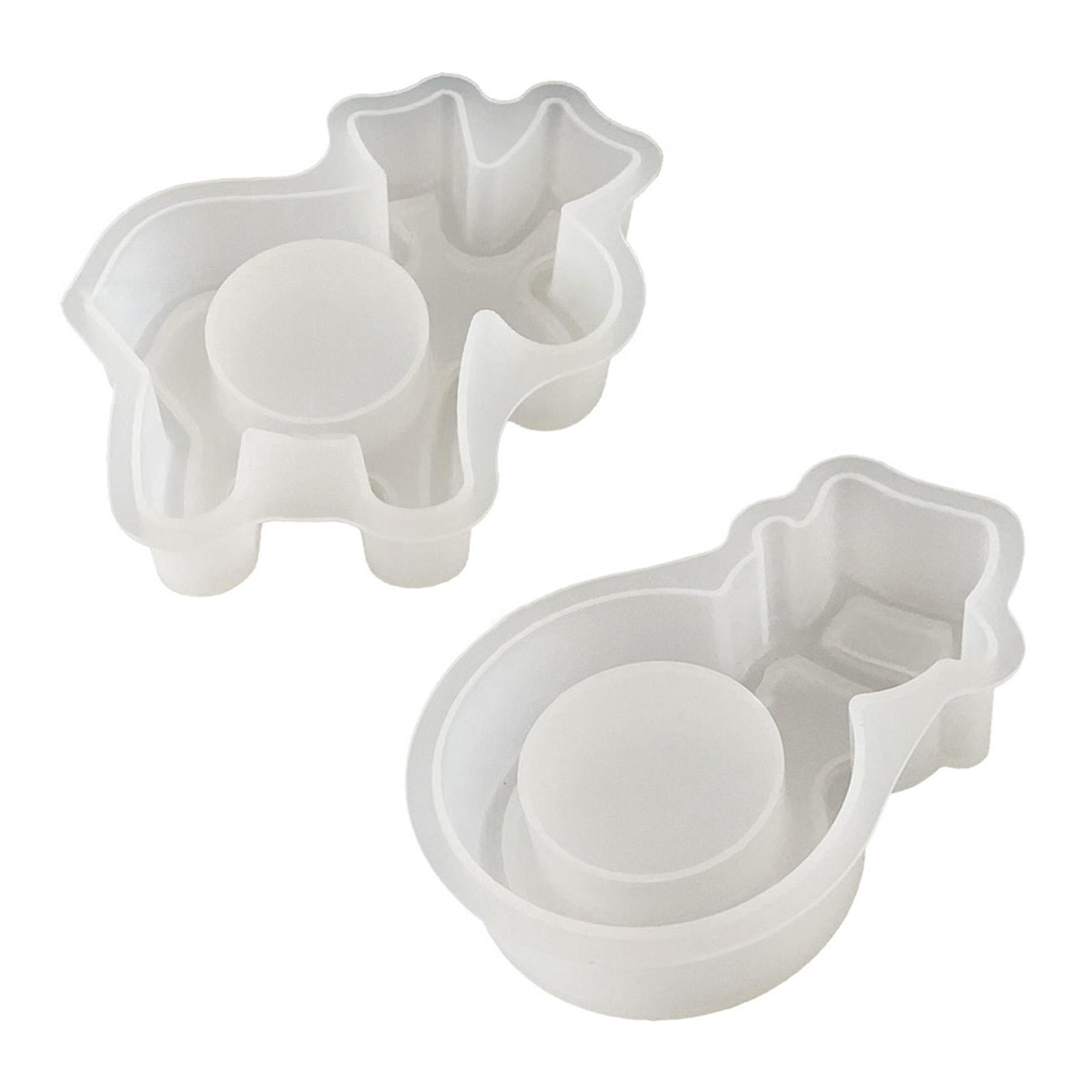 Подсвечник силиконовая форма подставка для свечи форма рождественский подсвечник гипсовые формы украшения дома форма A