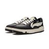 Li Ning Common 80s Fashion Trend Slip Resistant Abrasion Resistant Low Top Skateboard Shoes Men's Black White AGCU157-1