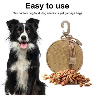 Dog Treat Pouch Portable Dog Training Treat Pouch With Rotable Buckle Reusable Snack Container For