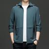 2025 Men's Lightweight Outdoor Jacket with Detachable Hood - Spring/Autumn Casual Style