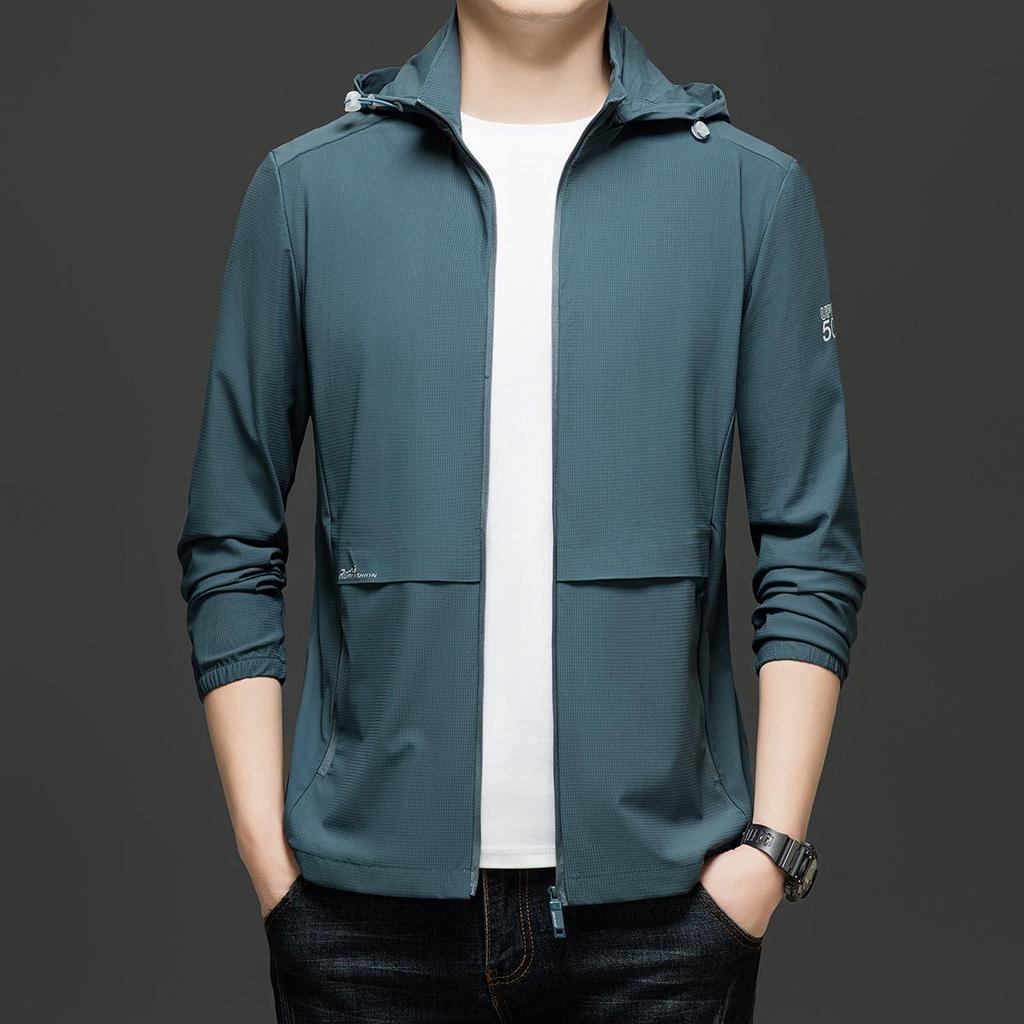 2025 Men's Lightweight Outdoor Jacket with Detachable Hood - Spring/Autumn Casual Style