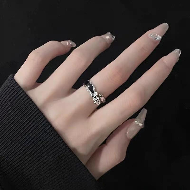 Fashionable Copper Chic Ring For Women With Unique Geometric Design Openfinger