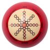 Buerjia 1pc 57mm Durable White Red Resin Billiard Spot Pool Billiard Practice Training Cue Ball for Beginners