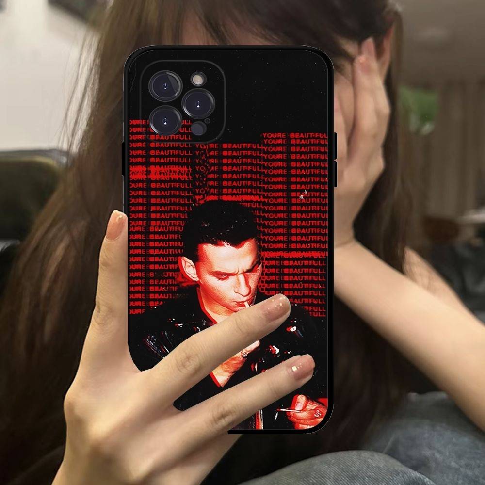 D-Depeche Mode Rock-ES Band For Iphone 17 16 15 11 13 14 Pro Max Plus 12 Mini Black Shell Cover Phone Case