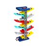 8-Layer Cartoon Sliding Track Toy for Kids with 4 Mini Cars