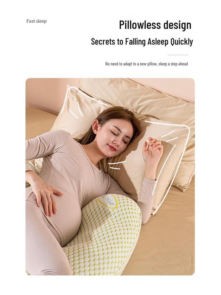 Maternity Summer Side Sleeper Pillow - Lumbar and Belly Support for Pregnant Women