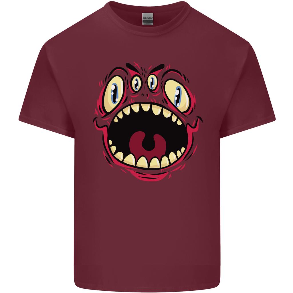 Four Eyed Scary Monster Halloween Unisexs Light Cotton TShirt