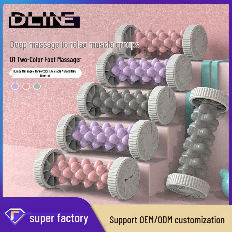 Foot Roller & Acupressure Massager for Yoga, Plantar Fasciitis Relief, Muscle Relaxation & Home Fitness