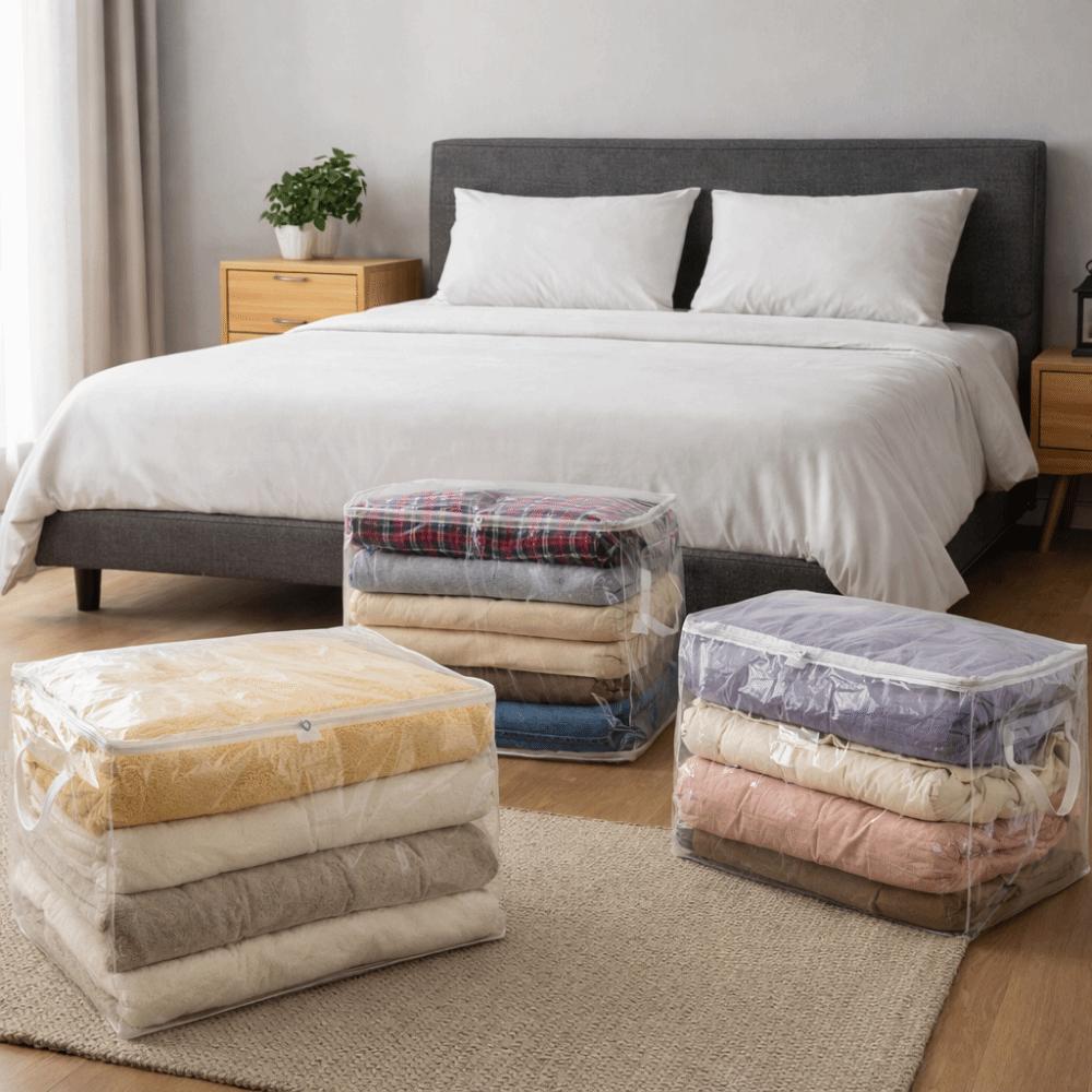 Folding Clothes Quilt Storage Bag Dust-proof Clothes Storage Bag  for Household