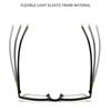 Square Reading Glasses Men Women Retro Full Frame Diopter +1 0 to +4 0 Business Optical Farsighted Eyewear
