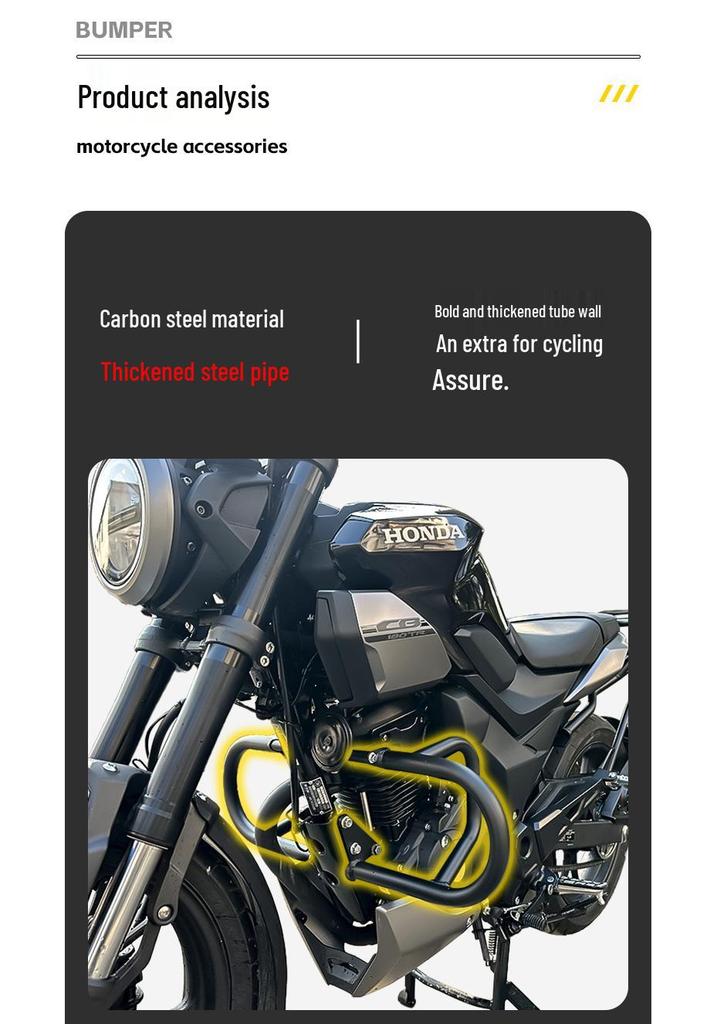 Honda 190TR Front Anti-collision Motorcycle Bumper for 25 Models