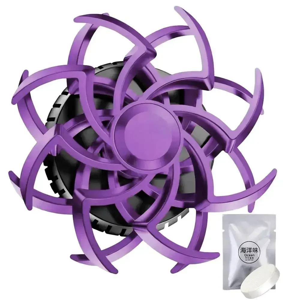 Car Fragrance Bidirectional Rotation Perfume Snowflake Diffuser -Refreshing Aroma, Cool Design, Multiple Scents, Easy Vent Attac