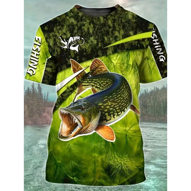 3D animal pattern T-shirt digital printing round neck short sleeve men s new style S
