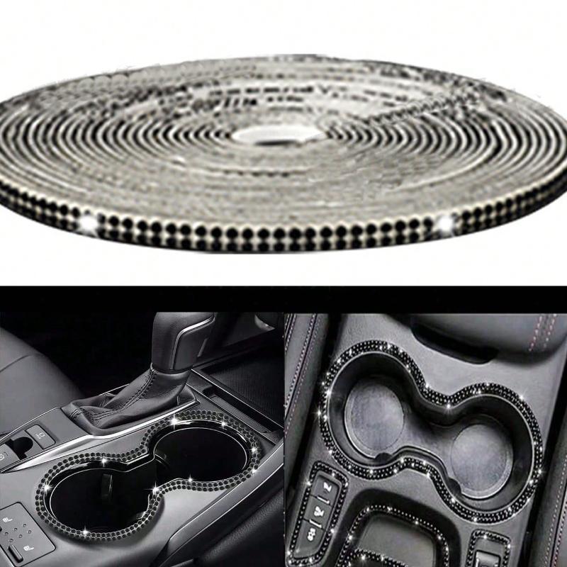1pc Car Diamond Inlaid Decorative Strip, DIY, Gift For Women