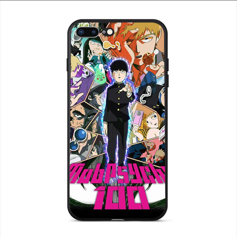 Mob Psycho 100 Anime Hülle Weiches TPU Für iPhone X 11 Pro Max XS Max XR 6 7 8 Plus 5 5S Handyhüllen TeleFoonhoesjes Etui Capa
