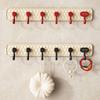 6 Hooks Sundries Storage Hook Wall Mount Hanging Coat Rack Suction Cup Clothing Hook  Shower Room
